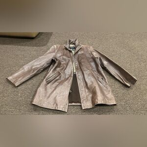 Wilson's Men's L  Leather Brown Bomber Jacket Pelle Studio Ultra Thinsulate